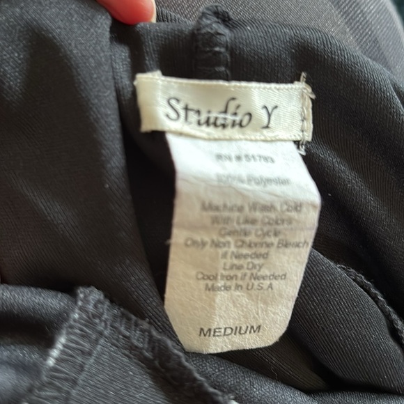 Y2K Black Floral Fairy Slip Halter Dress M Black Whimsy Goth Gypsy Whimsical - Picture 8 of 8